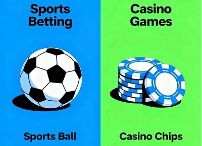 Sports Betting vs Casino Games comparison